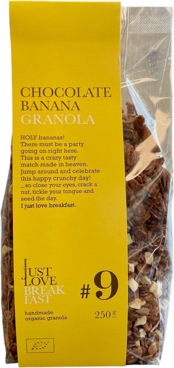 I Just Love Breakfast #9 chocolade banaan granola bio 250g